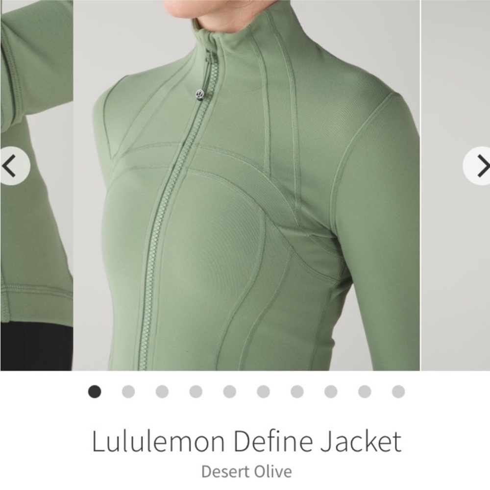 2016 Lululemon Desert Olive Define Jacket 8